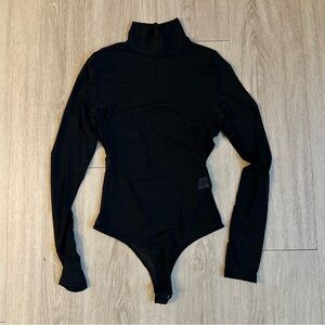Priceless Mesh Black Long Sleeve Bodysuit